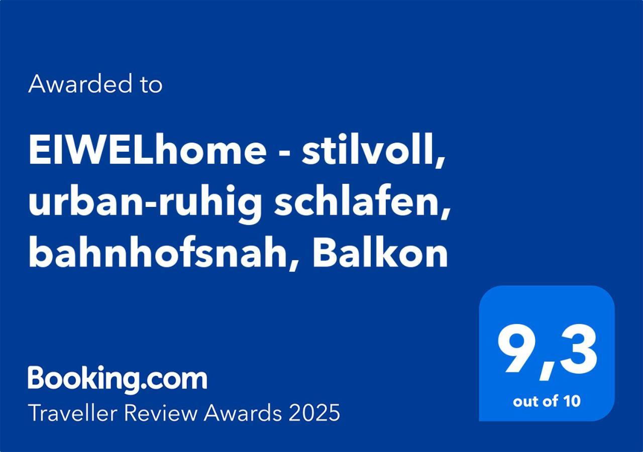 Eiwelhome - Stilvoll, Urban-Ruhig Schlafen, Bahnhofsnah, Balkon Érfurt Exterior foto